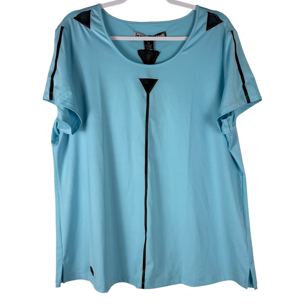 SunSense Jamie Sadock Womens XXL Blue Golf Tennis Performance Shirt SPF 50 NEW